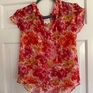 MISA Los Angeles floral top blouse